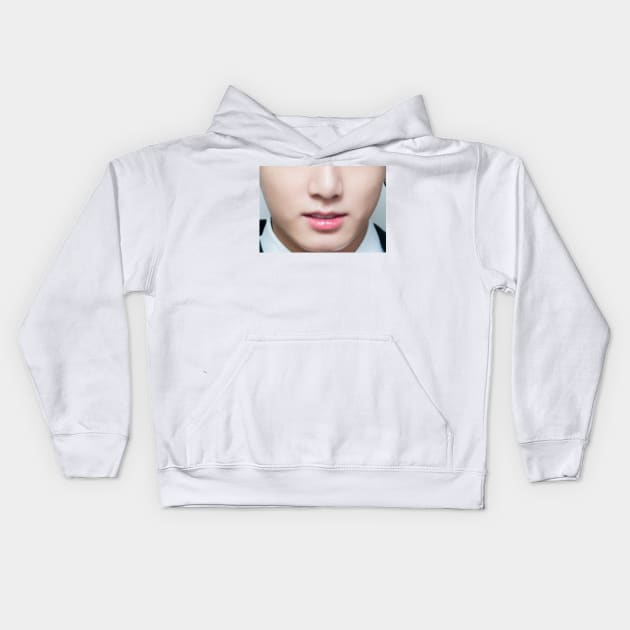 bts army jungkook face mask Kids Hoodie by thehollowpoint